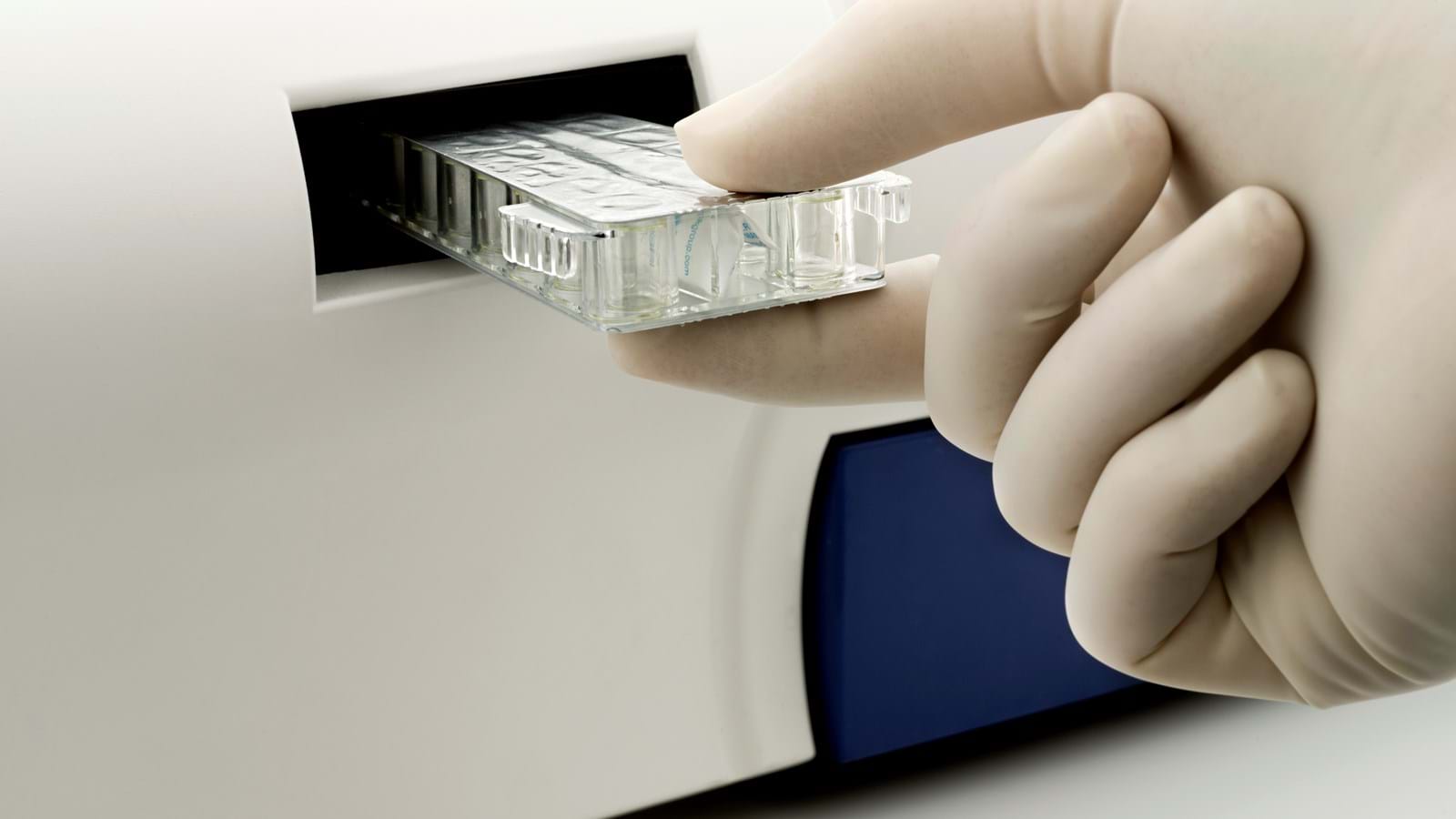 Cassette into analyzer