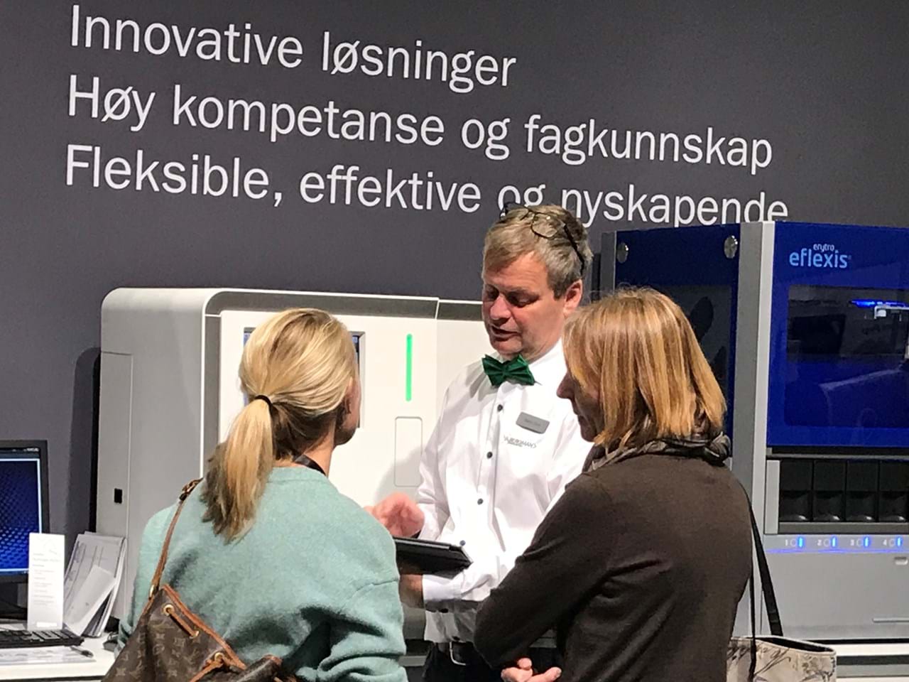 Produktsjef Martin Oma på messen Lab 2018