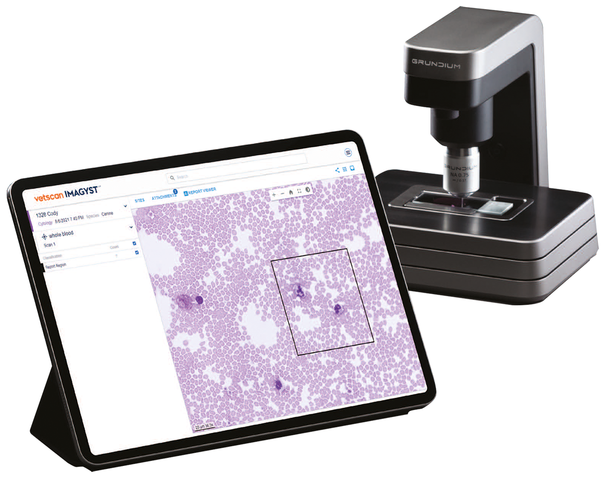 Vetscan Imagyst med skjermbilde