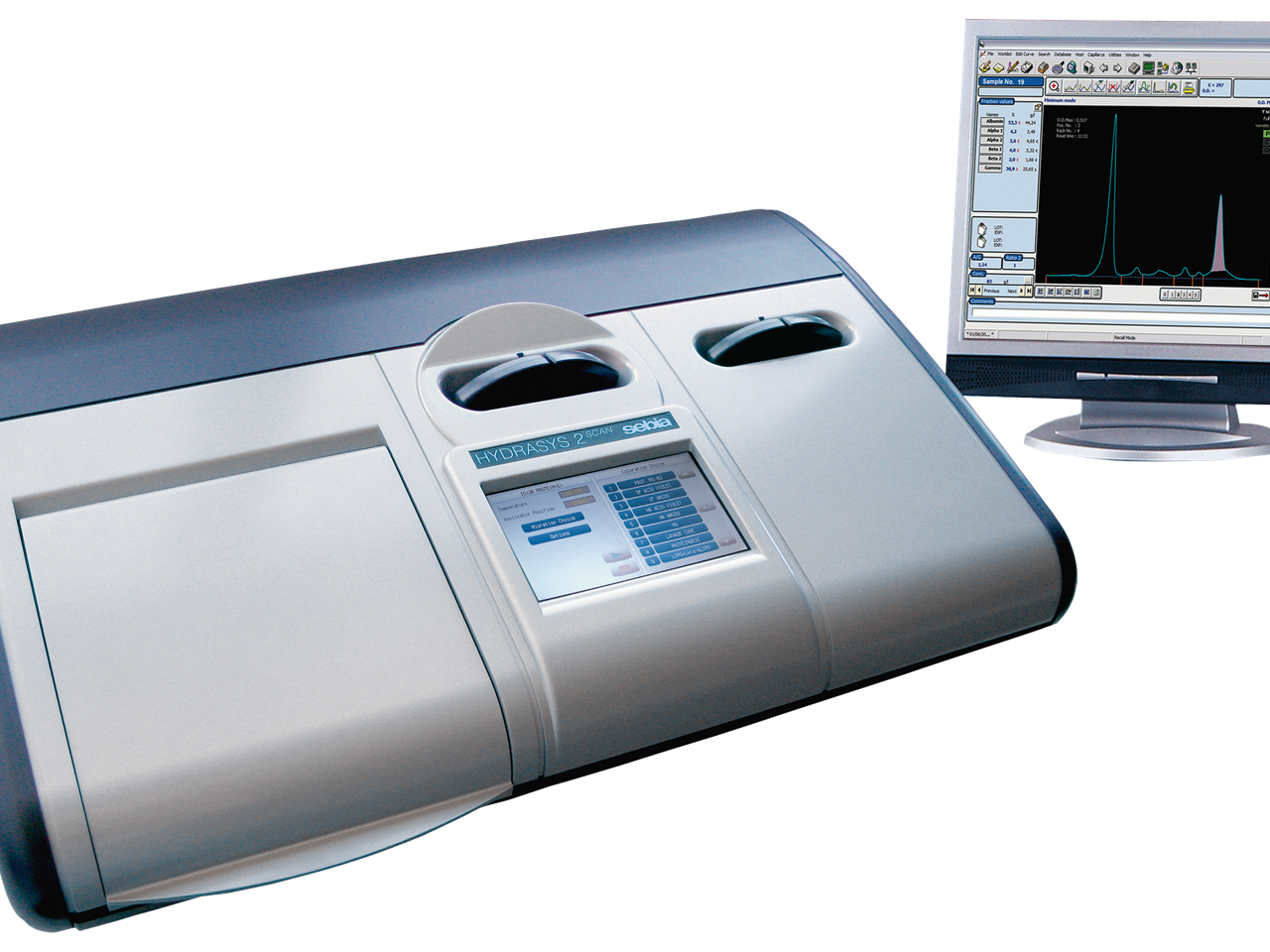 Sebia HYDRASYS 2 Scan Focusing With Screen